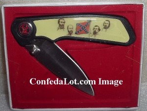 Confederate Generals Knife  NEW Features All the Generals Gift edition