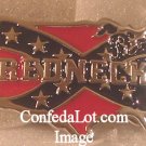 Confederate REDNECK Pewter Belt Buckle NEW Very Unique Map Designed-Can U Tell What its the Map of?