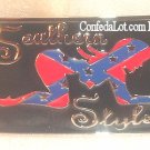 Confederate Sexy Girl  Belt Buckle - Features a Girl in a Rather Provocative Position NEW