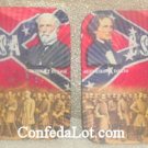 Confederate Robert E Lee Jefferson Davis Coaster Set NEW