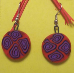 Red and purple swirlies