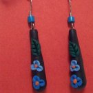 Blue flower droplets