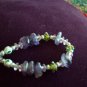 Amethyst and glassbeads necklace