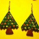 Christmas tree earrings, large