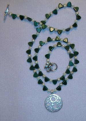 Round Silver Pendant