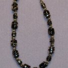 Man's Black and Silver Bracelet