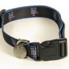 New York Mets Logo Dog Collar with ID Tag Size Small