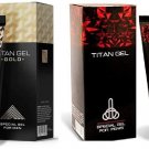 2 Titan Gel Lubricant for Men Original Hologram Genuine (Red/Gold) FREE GIFT INC