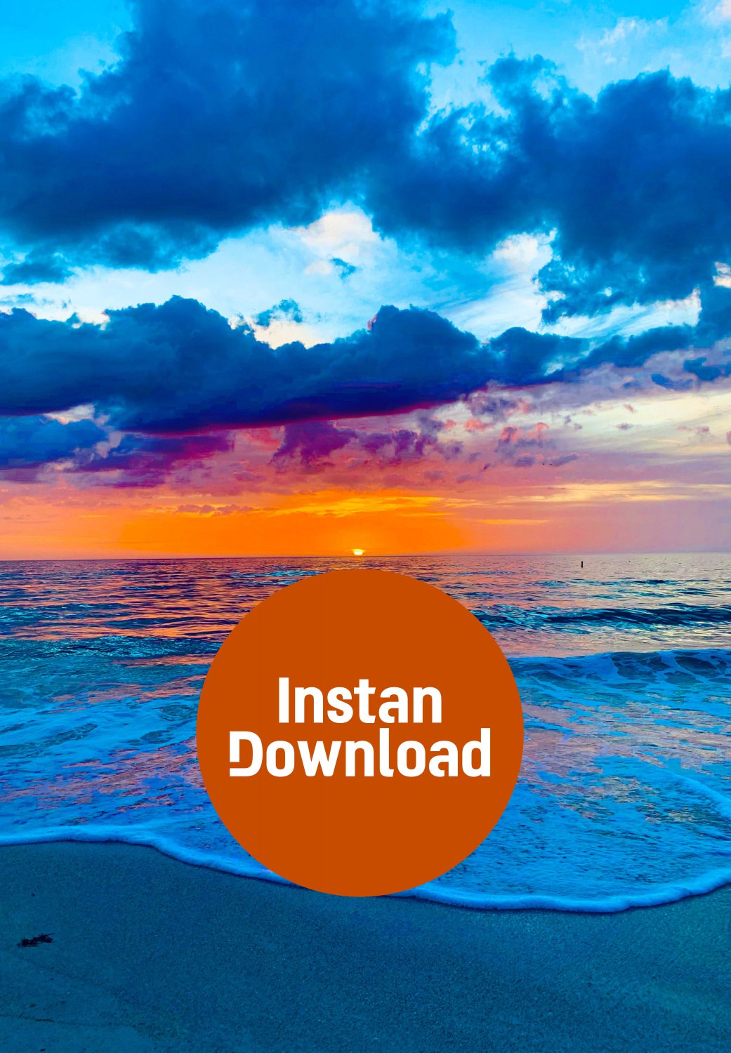 Coastal Sunset Splendor: A Serene Beach Evening