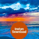 Coastal Sunset Splendor: A Serene Beach Evening