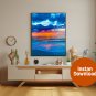 Coastal Sunset Splendor: A Serene Beach Evening