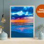 Coastal Sunset Splendor: A Serene Beach Evening