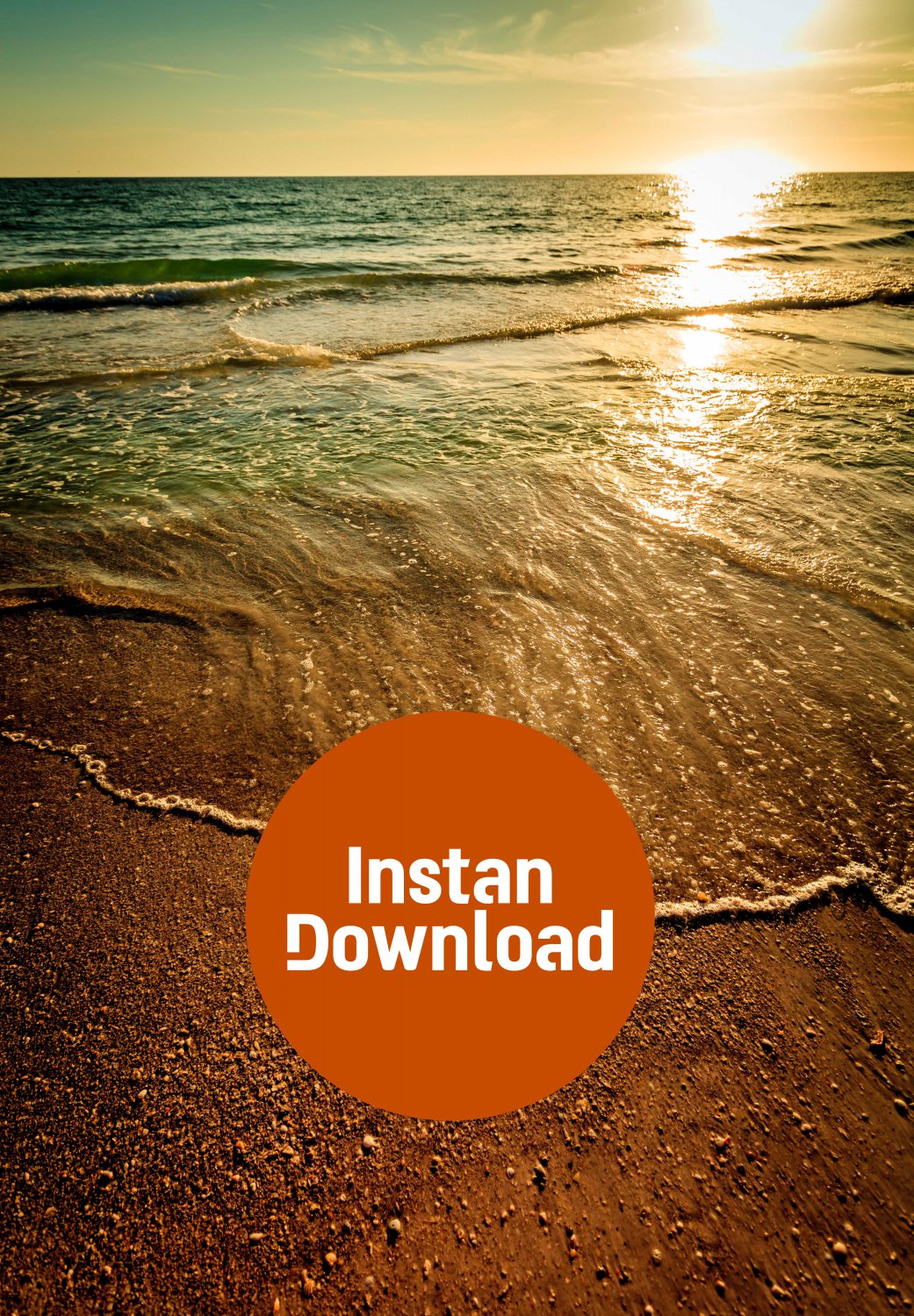 Sunset Glow: Gentle Tides on the Golden Shore