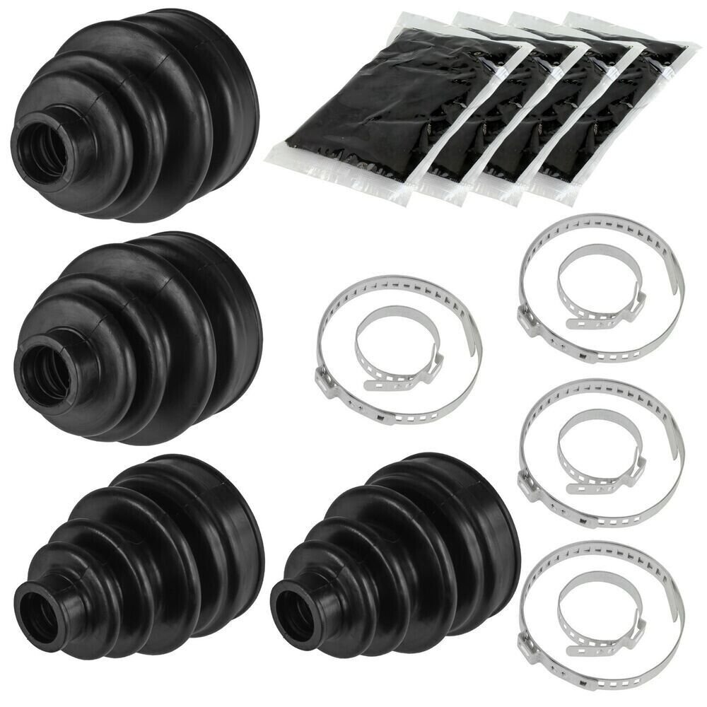 2 Rear Axle Inner Outer CV Boot Kit for Yamaha Grizzly 660 YFM660F 4X4 20022008