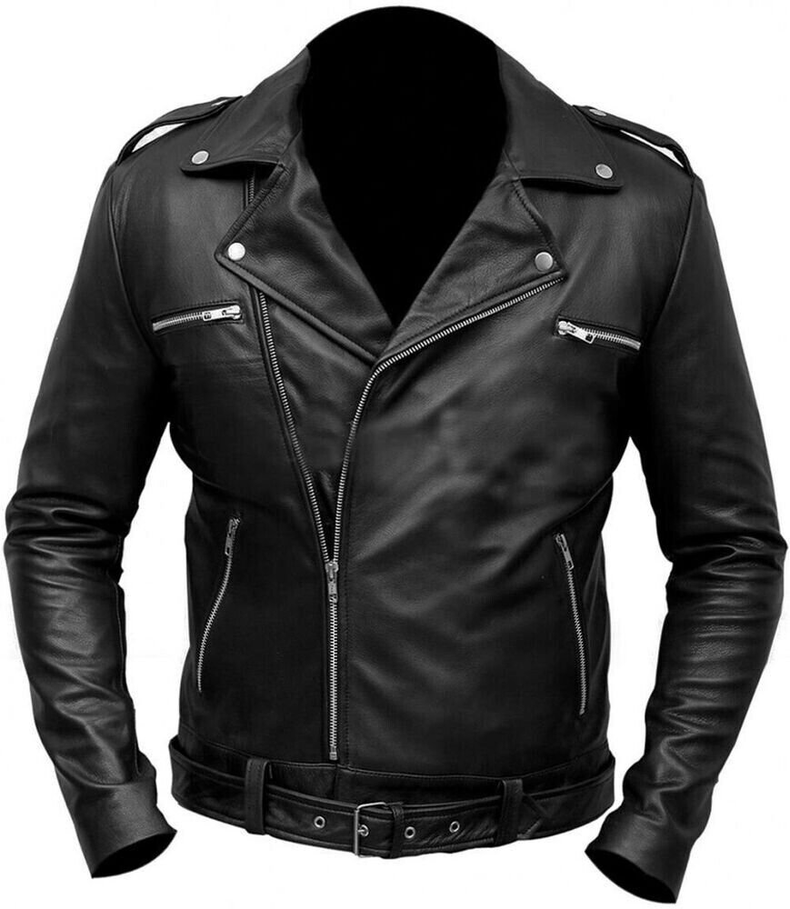 The Walking Dead Negan Jeffrey Dean Morgan Black Stylish Leather Jacket