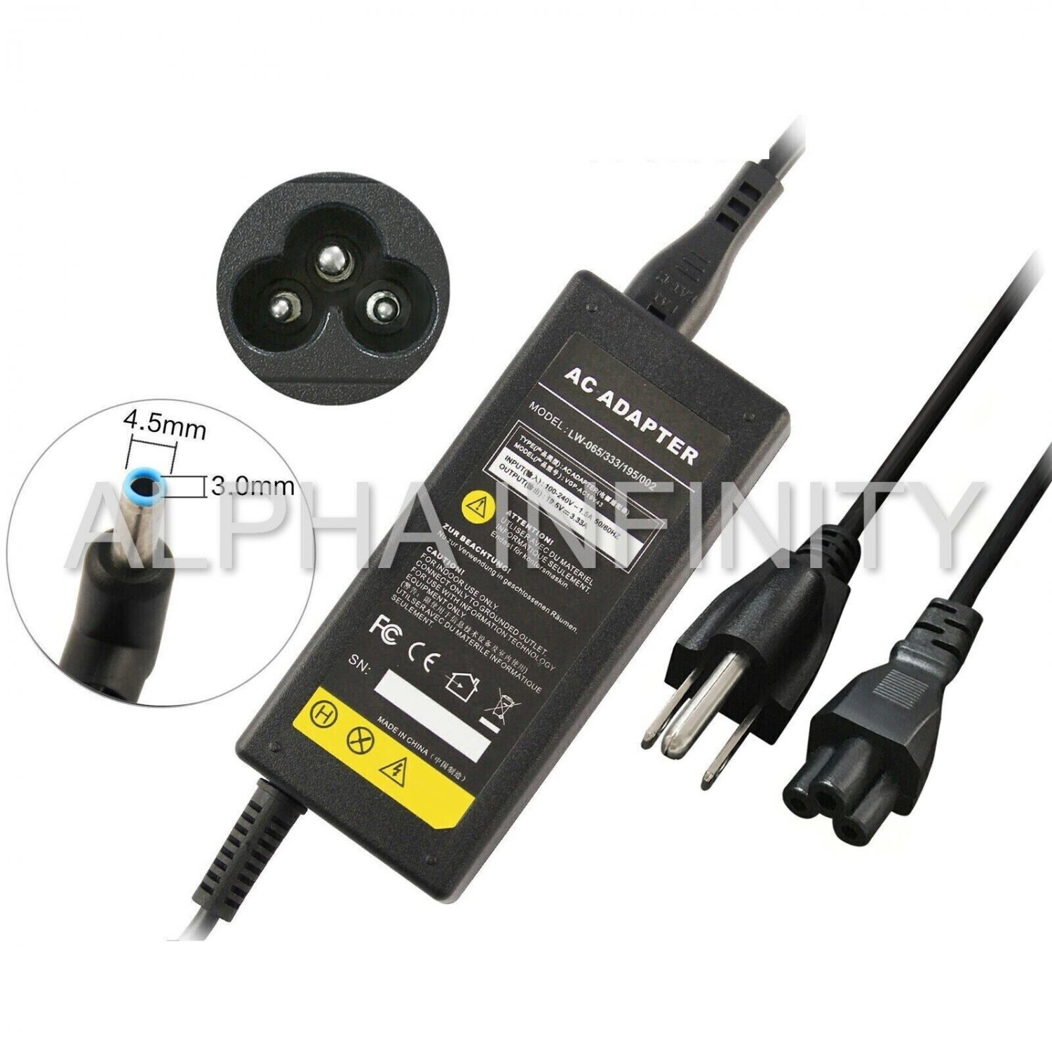 AC/DC Adapter For HP IS 13252 IEC 60950-1 R-41012327 w/Cord Laptop ...