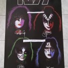 KISS ORIGINAL LIC. FACE SHOTS 1998 22 1/4 X 34 1/2 INCHES POSTER!! VERY RARE!!