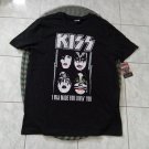 KISS Black, unisex t-shirt with the KISS logo and "I Was Made for loving you" rare!!