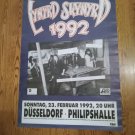 LYNYRD SKYNYRD 1992 DUSSELDORF GERMANY ORIGINAL 24 1/2 X 34 1/2 TOUR POSTER!! VERY RARE ONE ONLY!!