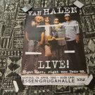VAN HALEN TOUR POSTER ORIGINAL LIC. 1993 ESSEN GRUGHALLE GERMANY 23 1/2X33 1/2 IN.