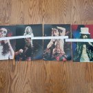 ALICE COOPER LIVE ON STAGE COLOR PHOTOS OF 4 SEPARATE SOLO PICTURES!! RARE!!