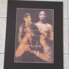 TUPAC SHAKUR PROFESSIONAL 3 DRAWINGS IN 1 WITH FRAME 16 X 20 INCHES!! RARE!!