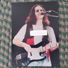RUSH GEDDY LEE LIVE ON STAGE PLAYING BASS GUITAR 8 X 11 INCHES LARGE COLOR PHOTO!! VERY RARE!!
