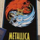 METALLICA FELT BLACK LIGHT YIN/YAN 22 1/2 X 34 1/4 INCHES LIC. POSTER!! 1997!! VERY RARE!!
