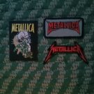METALLICA PATCHES 3 DIFFERENT ORIGINAL LIC. 2004 VERY RARE!!