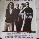DEPECHE MODE PROMO TOUR POSTER FROM BELGIUM ORIGINAL 1993!! 28 1/4 X 40 1/2 INCHES. EXTREMELY RARE!!
