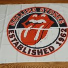 ROLLING STONES SUPER HUGE FABRIC FLAG 34 1/2 X 58 1/2 INCHES!! EXTREMELY RARE ONE ONLY!!