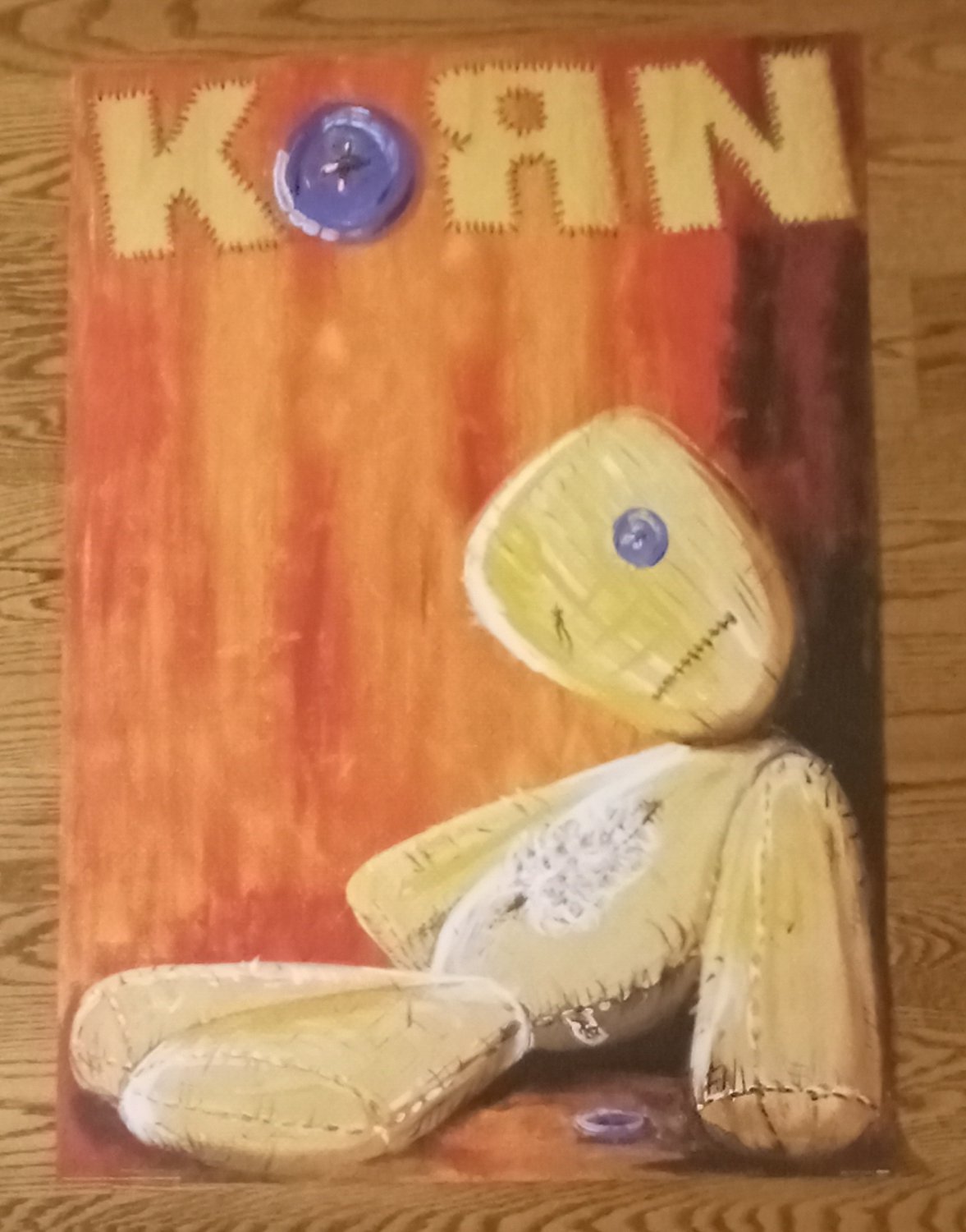 KORN VINTAGE 24 X 34 INCHES LIC. "OVERSTUFFED" 2000 POSTER!! VERY RARE!!