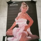 SAMANTHA FOX ORIGINAL LIC. 1985 LACE GARMENT 24 1/4 X 35 INCHES POSTER!!  VERY RARE!!