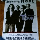 DEPECHE MODE PROMO ORIGINAL TOUR POSTER FROM BELGIUM,1993, 28 1/4 X 40 1/2 INCHES RARE!!