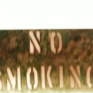 COPPER NO SMOKING SIGN 6" X 12"