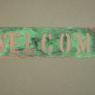 Copper WELCOME sign 3" x 12"
