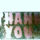 Copper THANK YOU sign 6" x 12"