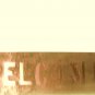 Copper WELCOME sign 4" x 12"