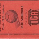 1948 SPOKANE INDIANS SEASON SCHEDULE