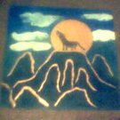 copper art " Shadow Wolf "