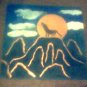 copper art " Shadow Wolf "