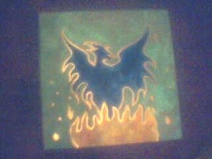copper art " Phoenix Risen"