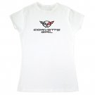 Women's C5 Corvette Girl  White T-Shirt - XL
