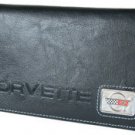 Corvette C4 Checkbook Cover - Black Leather