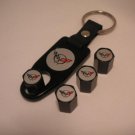 C5 Corvette Logo Valve Stem Cap - Black - Gift Set