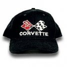 C3 Corvette Black Low Profile Cotton Brushed Twill Hat