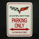 C6 2005-Present Corvette Parking Only Sign