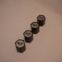 C5 Corvette Logo Valve Stem Caps - Black - (Set of 4)