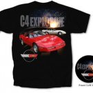C4 Corvette "C4 Explosive" Black T-Shirt - XL