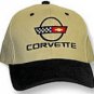 C4 Corvette Black & Khaki Low Profile Brushed Twill Hat